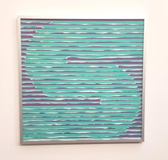 S  from The Message Series - Contemporary Abstract Oil Pastel Painting, Framed