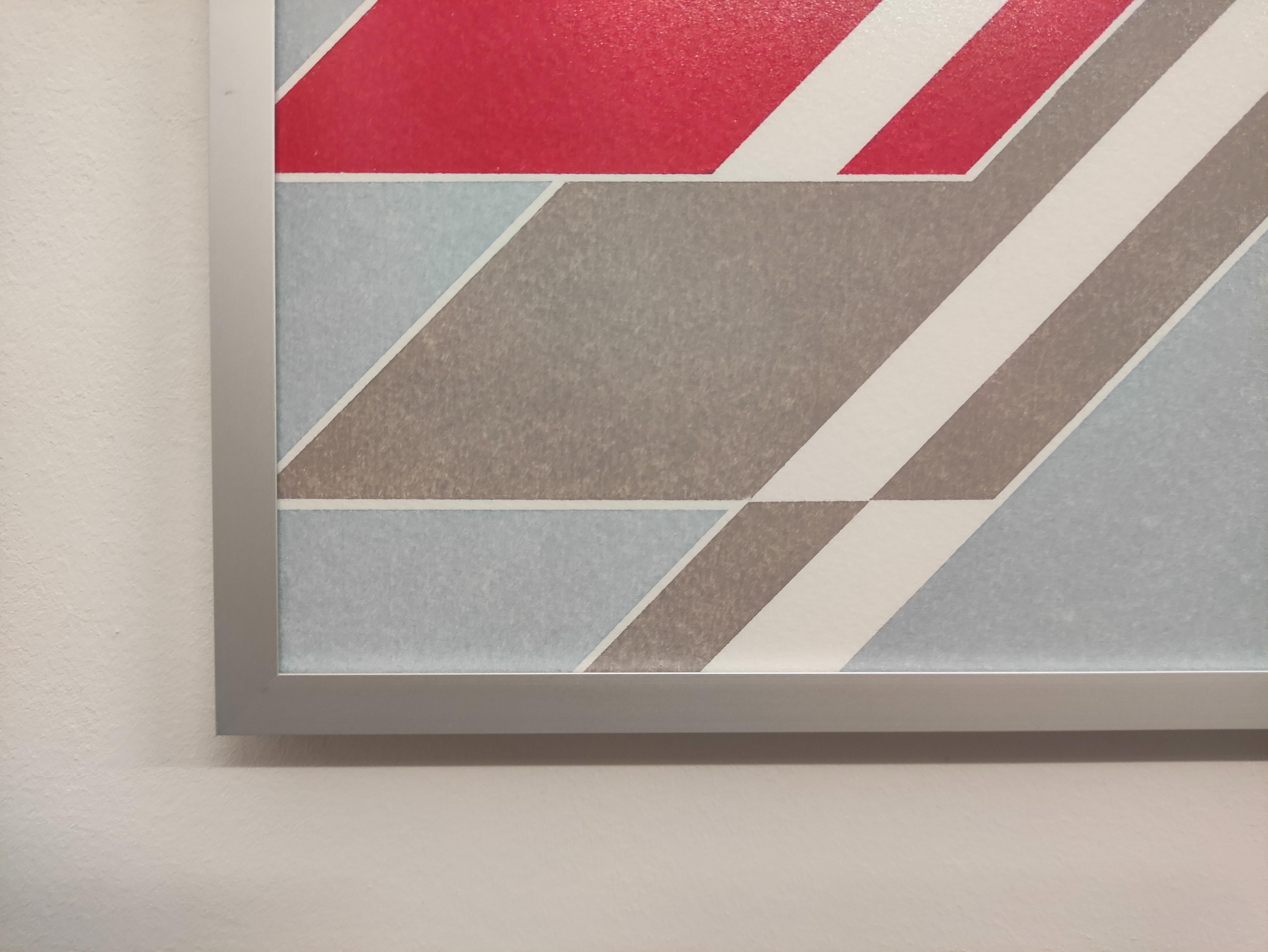  X  from The Message Series - Peinture abstraite contemporaine à l'huile au pastel, encadrée - Contemporain Art par Janusz Kokot