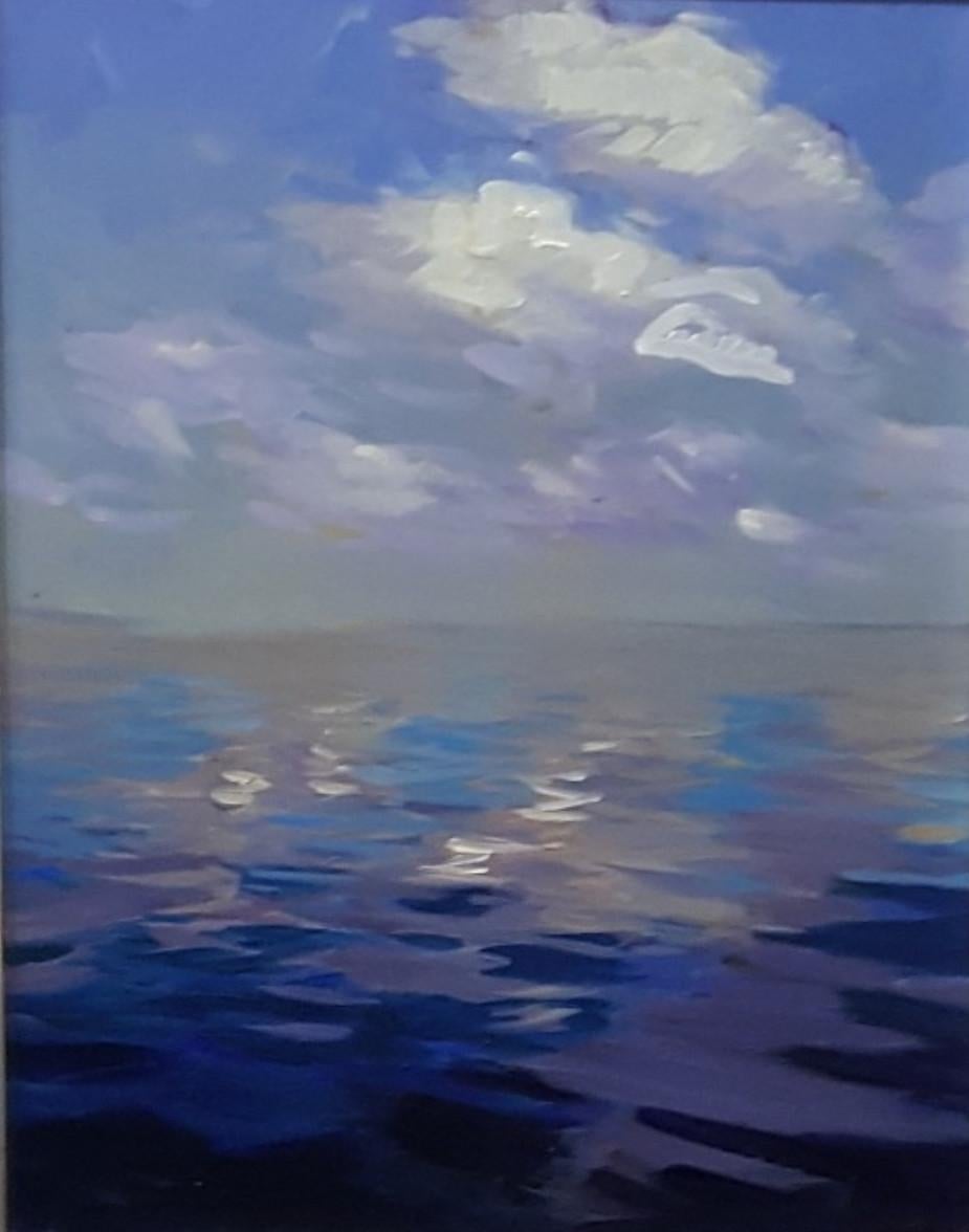 Indian Ocean. Landscape acrylic painting, Classic, Realistic, Polish artist