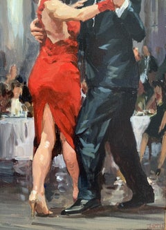 Tango - Contemporary Portrait Oil Painting, Realistic, Polish artist