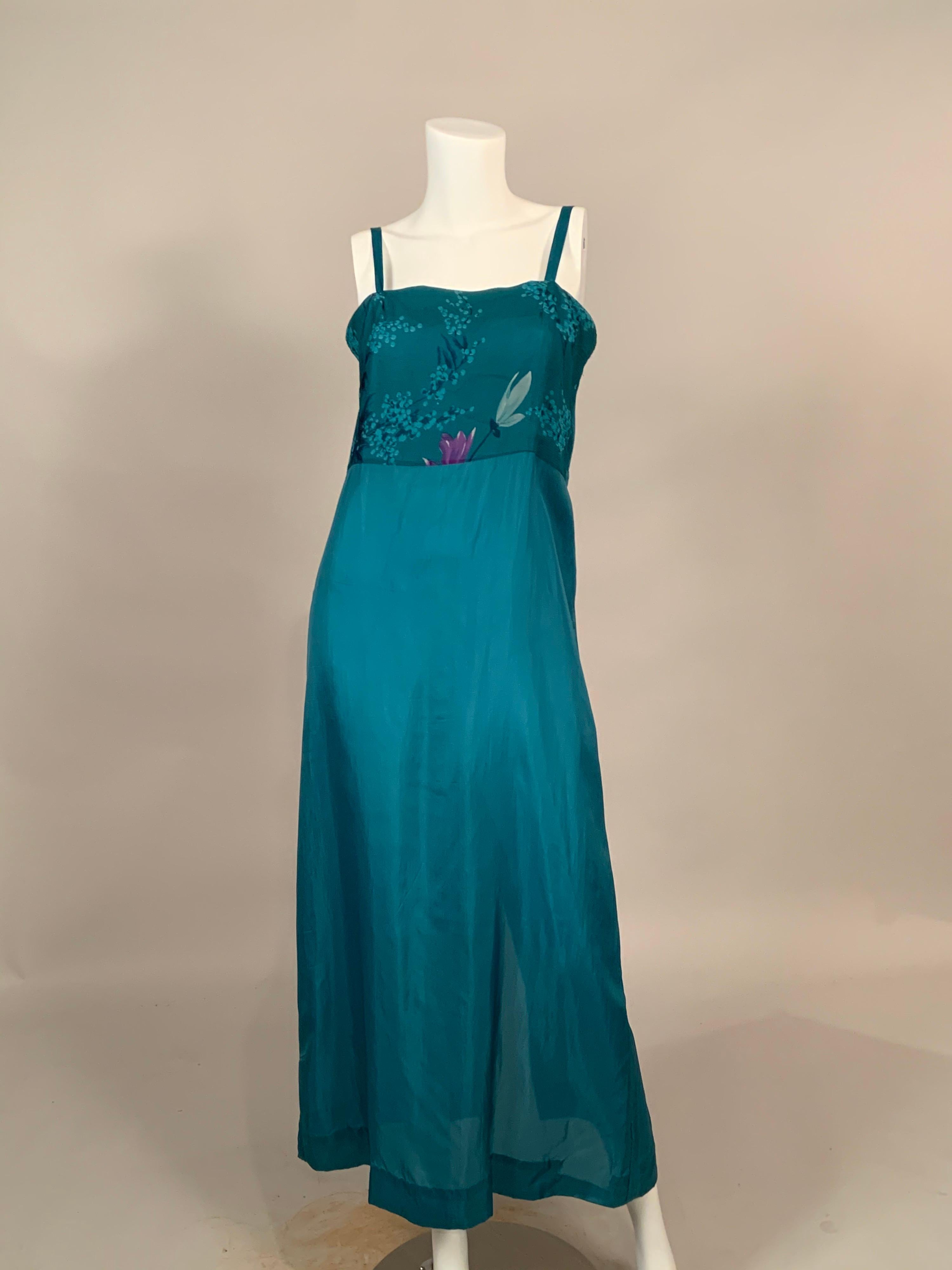 Jany de Saint Orens French Silk Chiffon Dress and Slip with Ruffles and Pleats 3