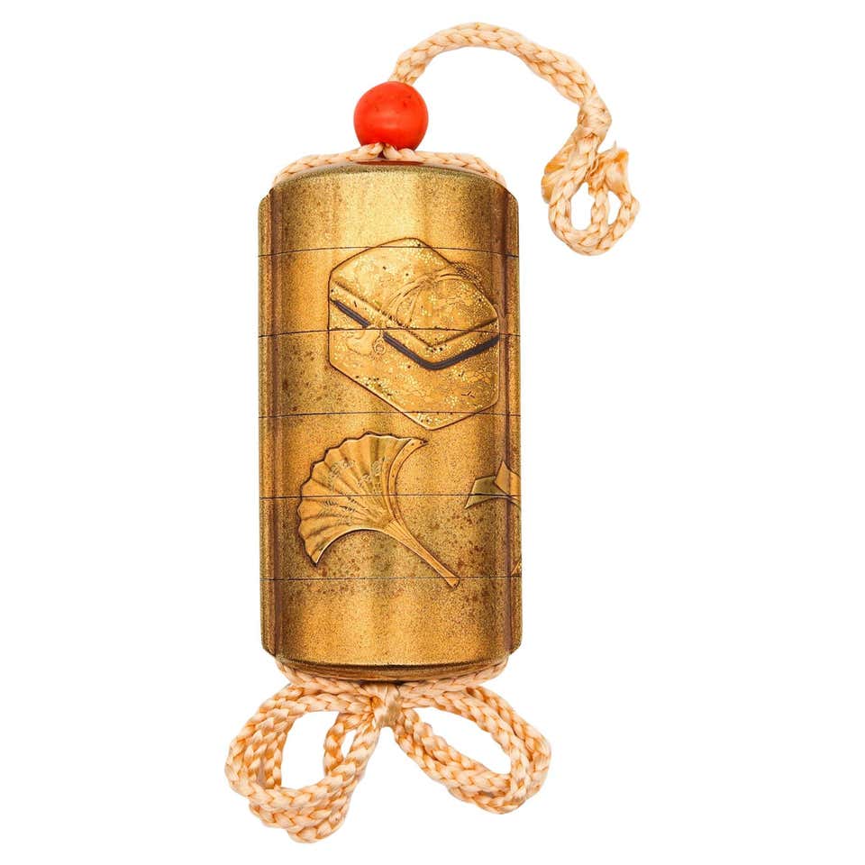 Japanese Meiji Period Lacquer Six Drawer Inro For Sale at 1stDibs