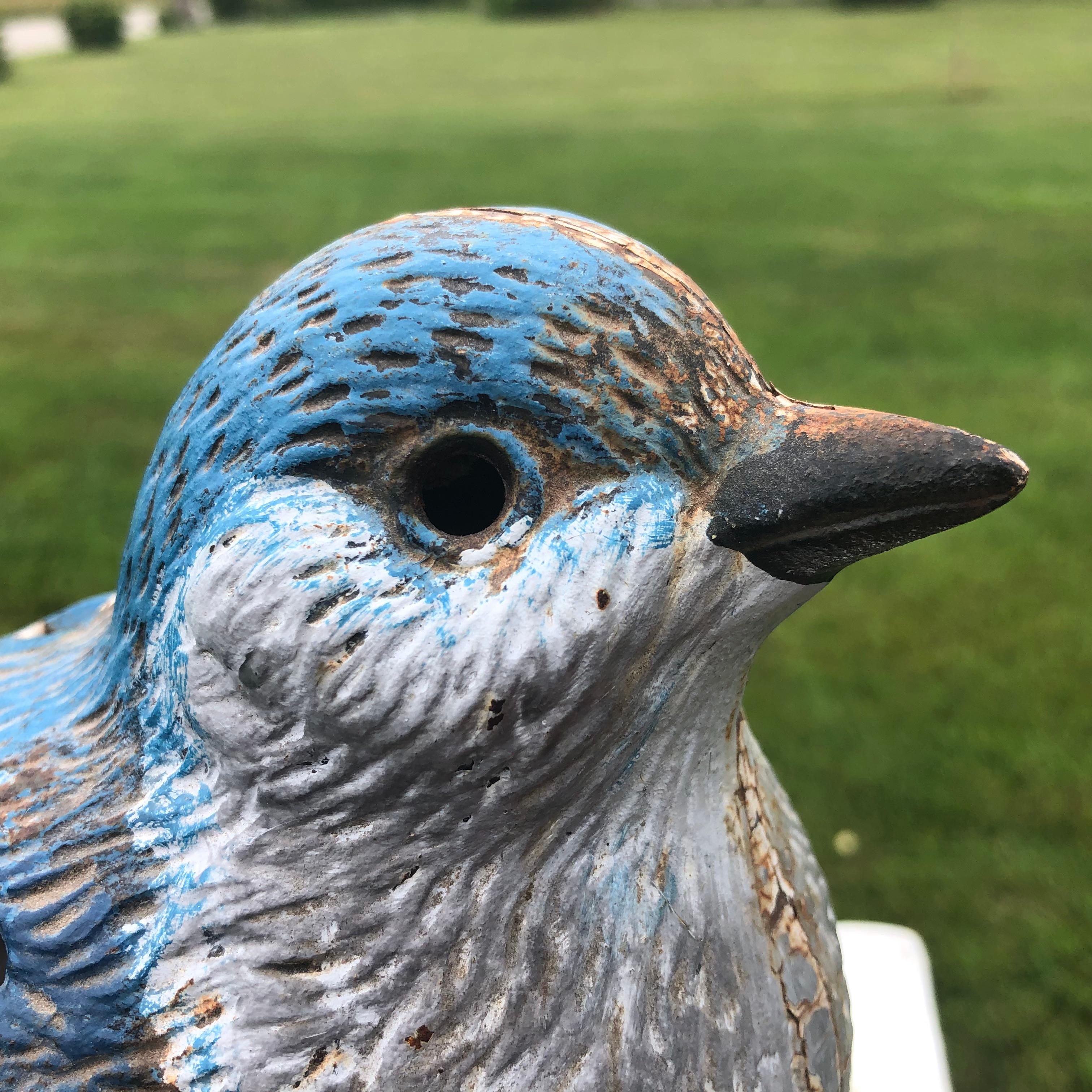 Japan Blue Bird Garden Lantern In Good Condition In South Burlington, VT