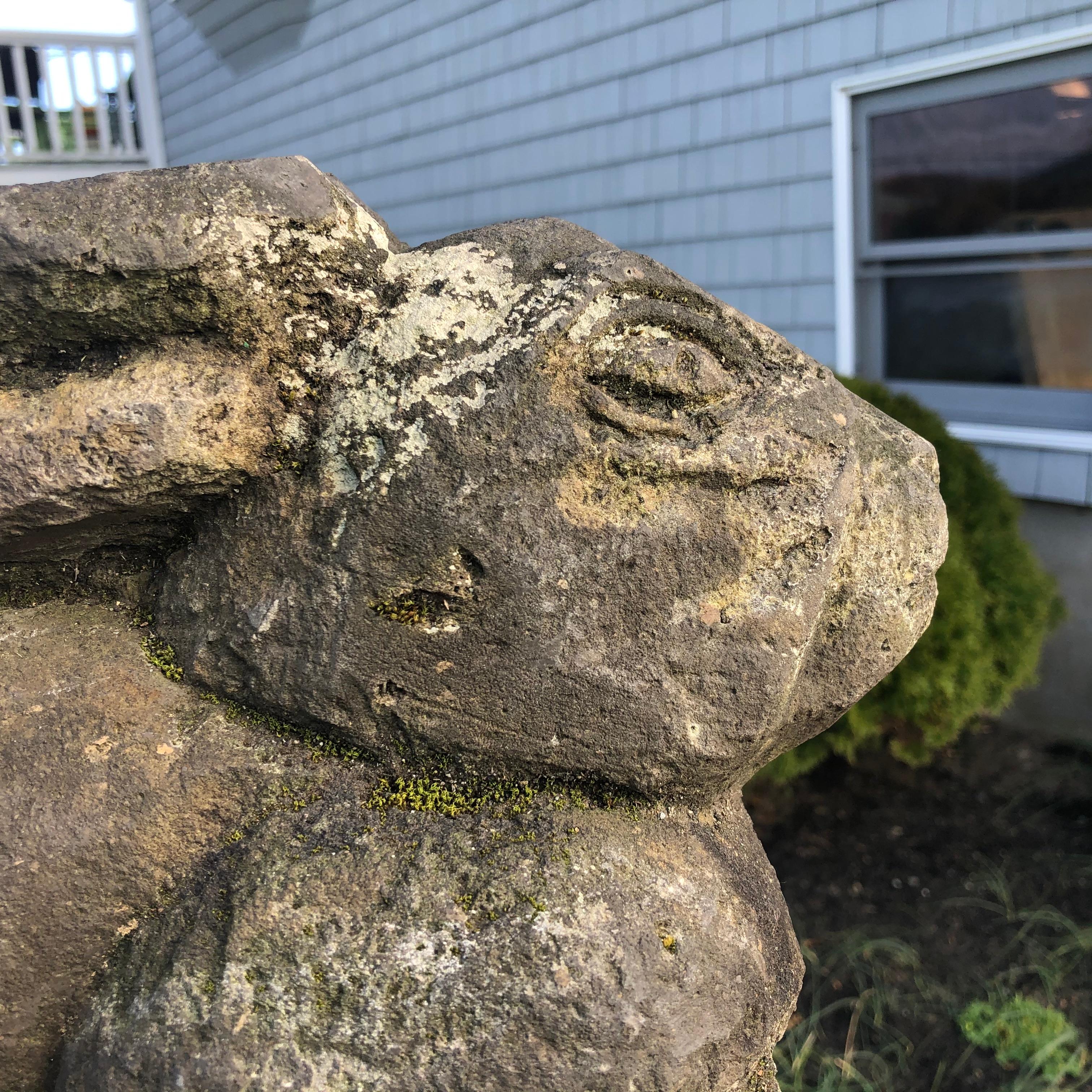 Japan Carved Garden Rabbit, Big Ears 2