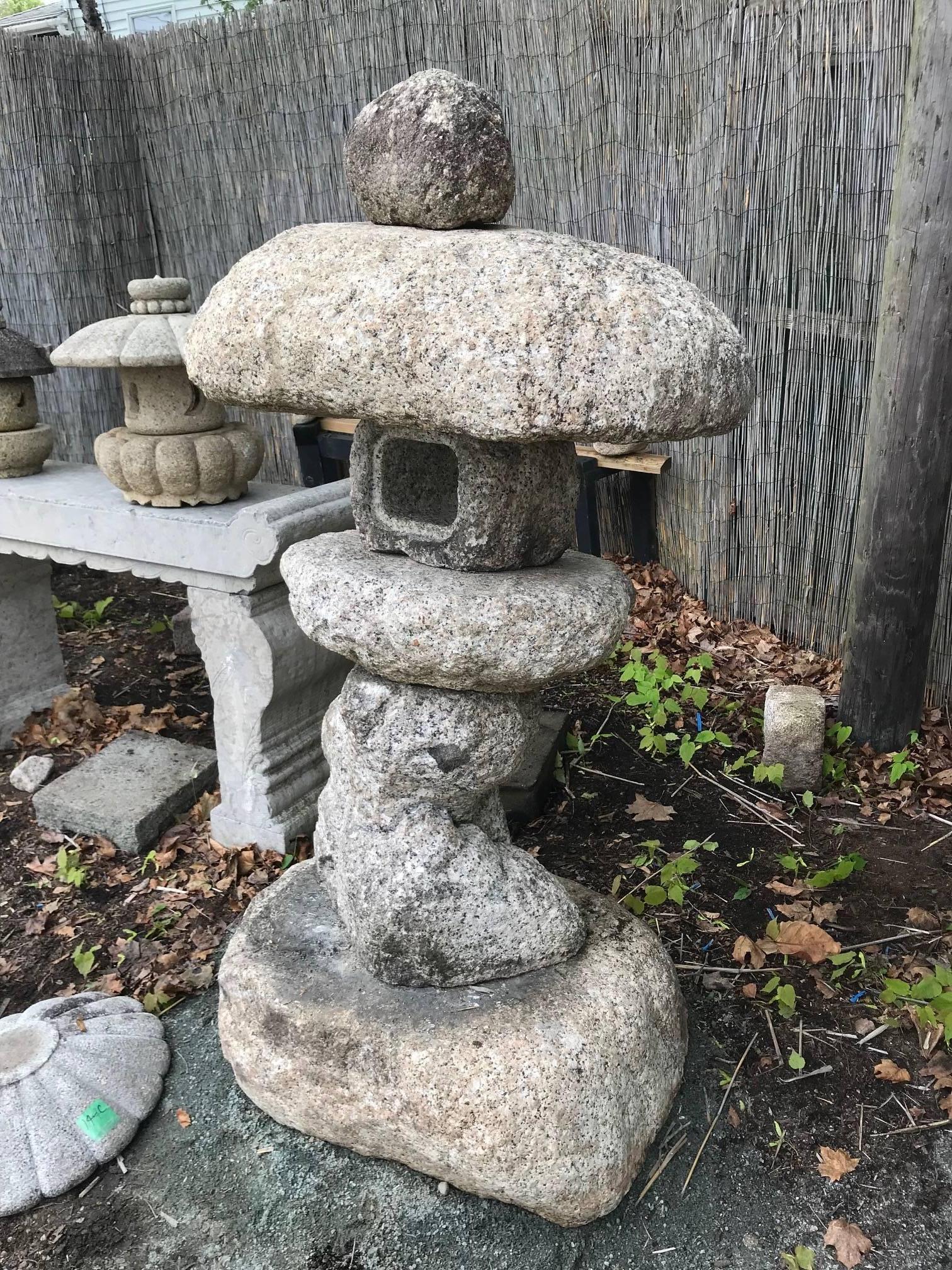 Stone Japanese Antique Lantern 