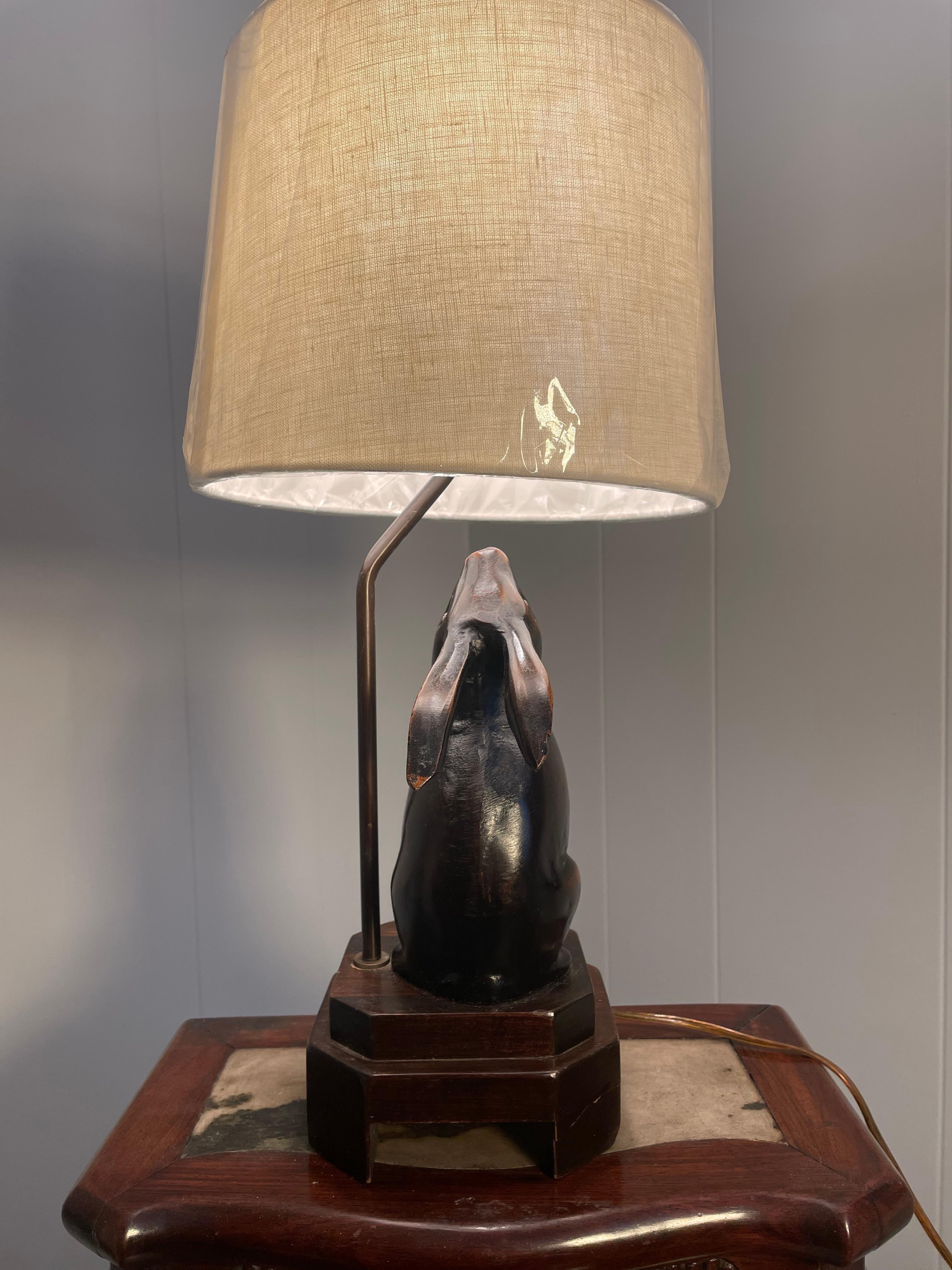 Lampe de table en forme de lapin 
