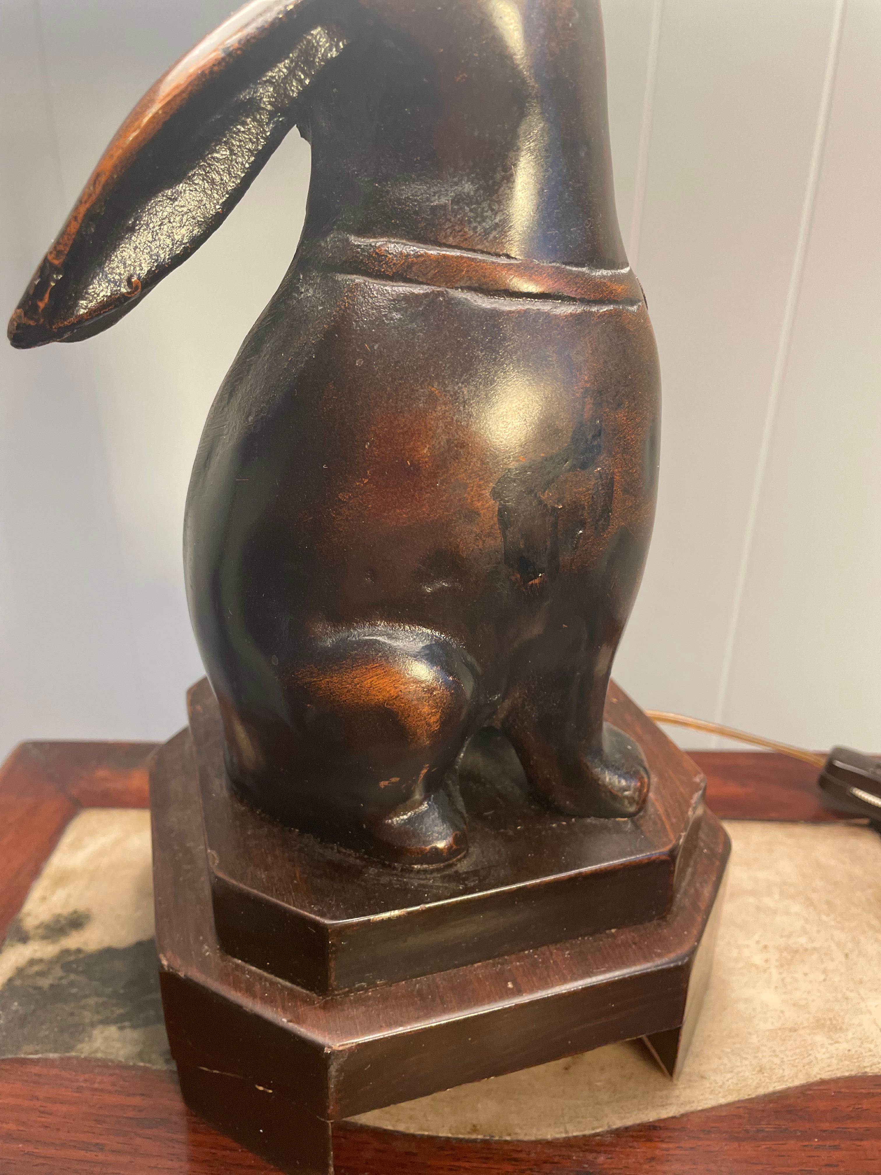 Lampe de table en forme de lapin 