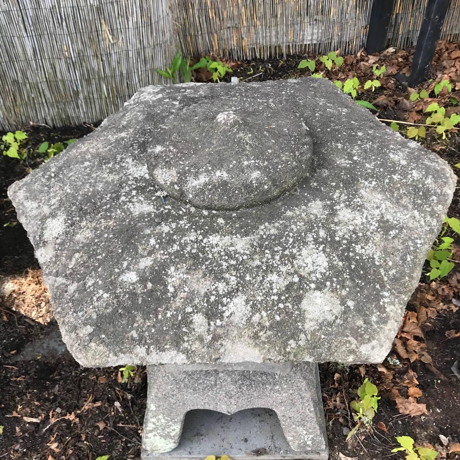 Meiji Japan Antique Stone Lantern 