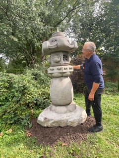 Japan Antique Stone Tea Garden Lantern, Stunning Design