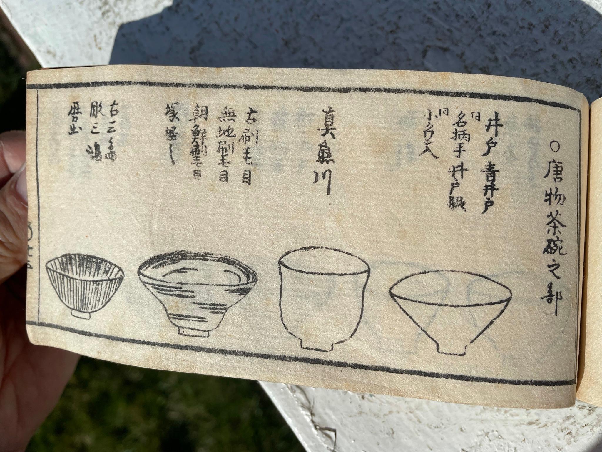 Edo Japan Antique Tea Guide Chado Ceremony Woodblock Prints Book 1850