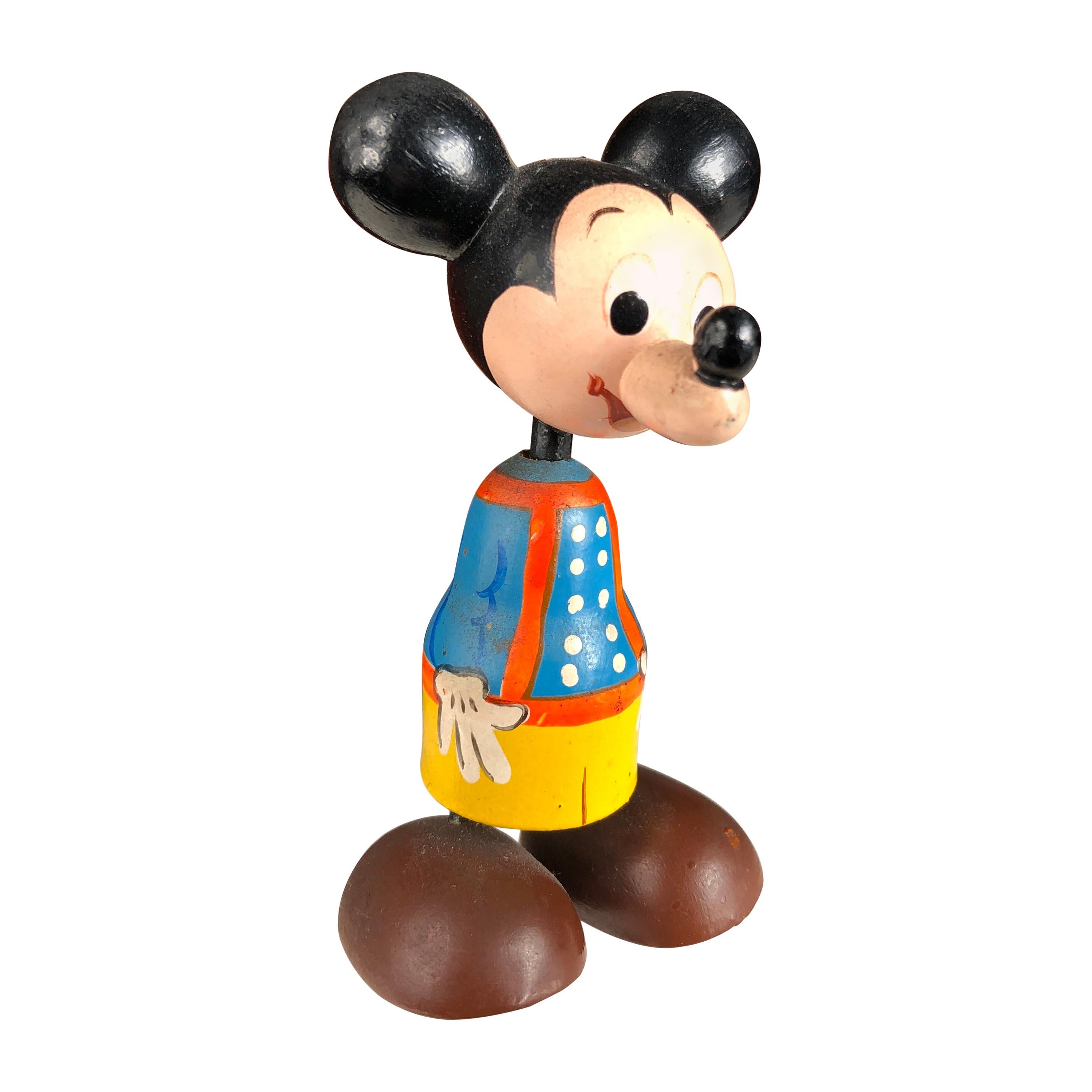 Japan Authentic Old "Mickey Mouse" Disney Kokeshi Doll