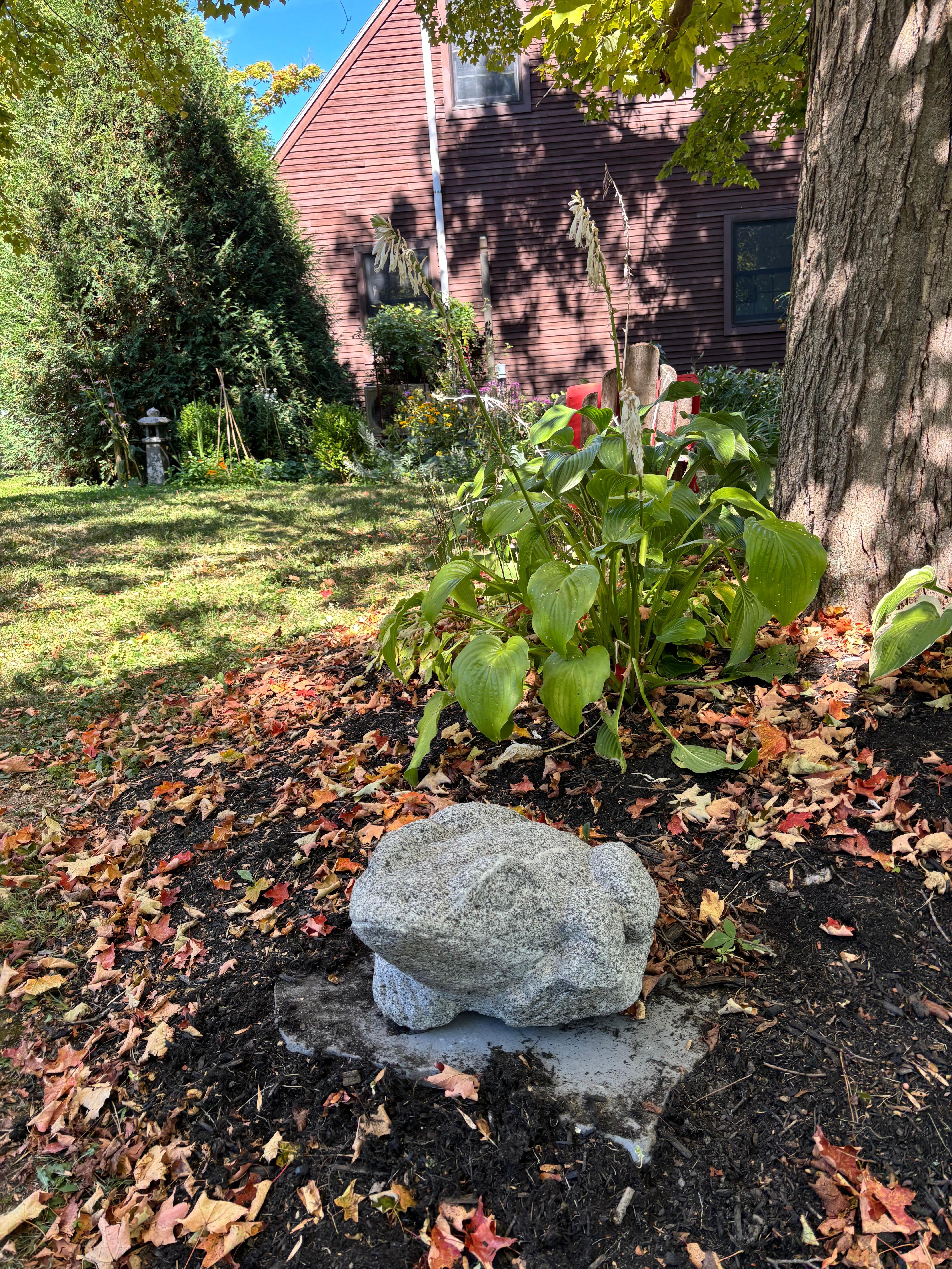 Showa Giappone Grande rana da giardino A. Stone 15