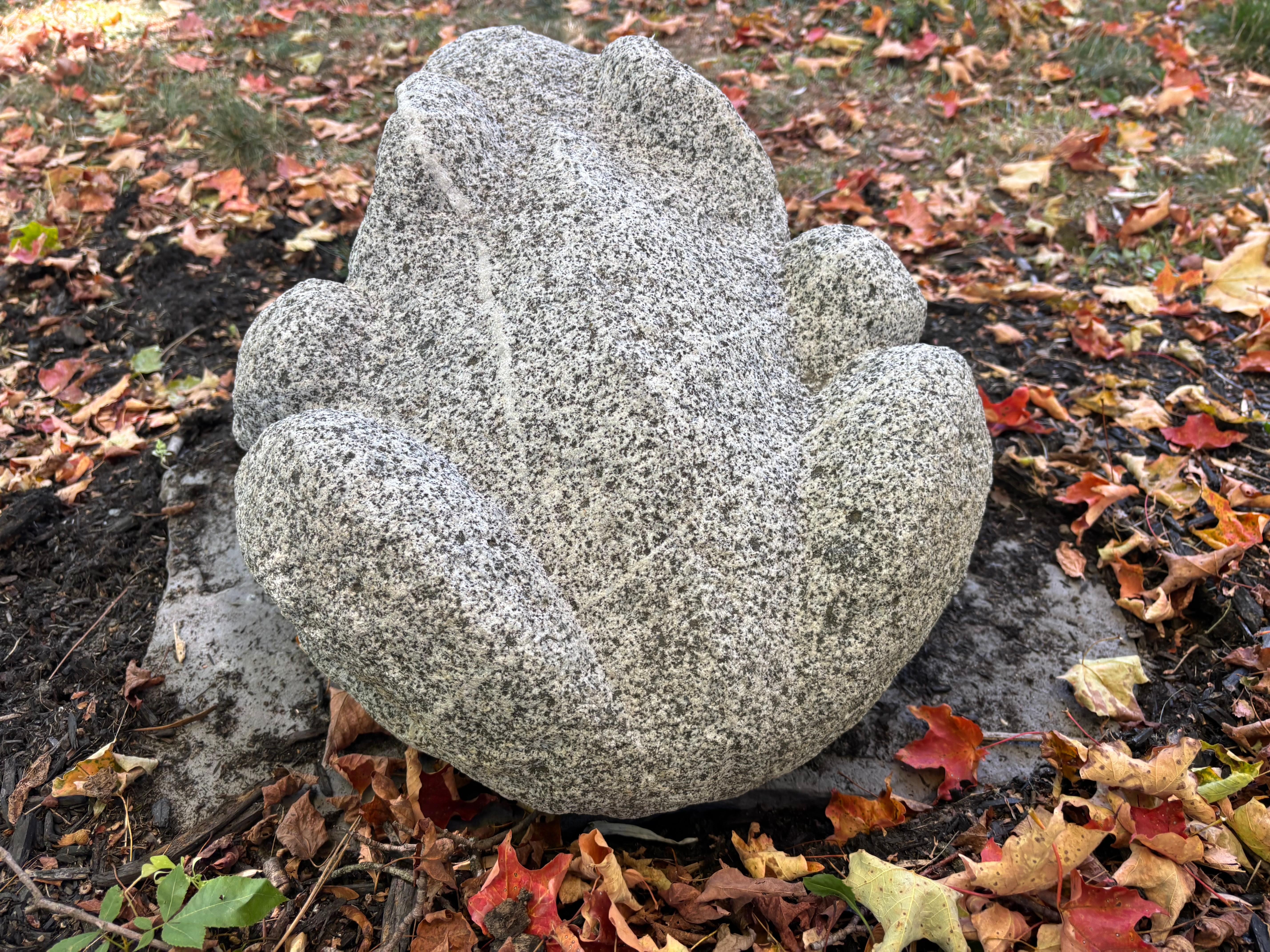 Intagliato a mano Giappone Grande rana da giardino A. Stone 15