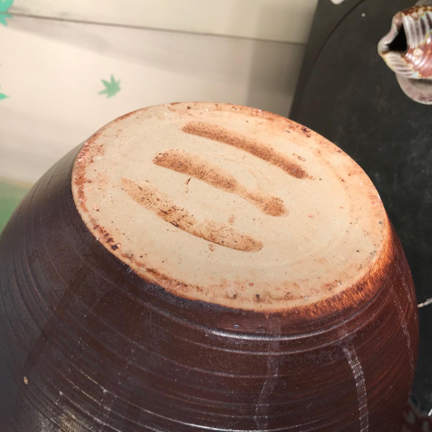 Japan Big Older Flower Pot Tea Vessel, Finely Crafted with Colorful Glaze 1