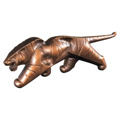 Japon Grand Tigre en bronze:: œuvre du célèbre artiste Sotaro Saegusa