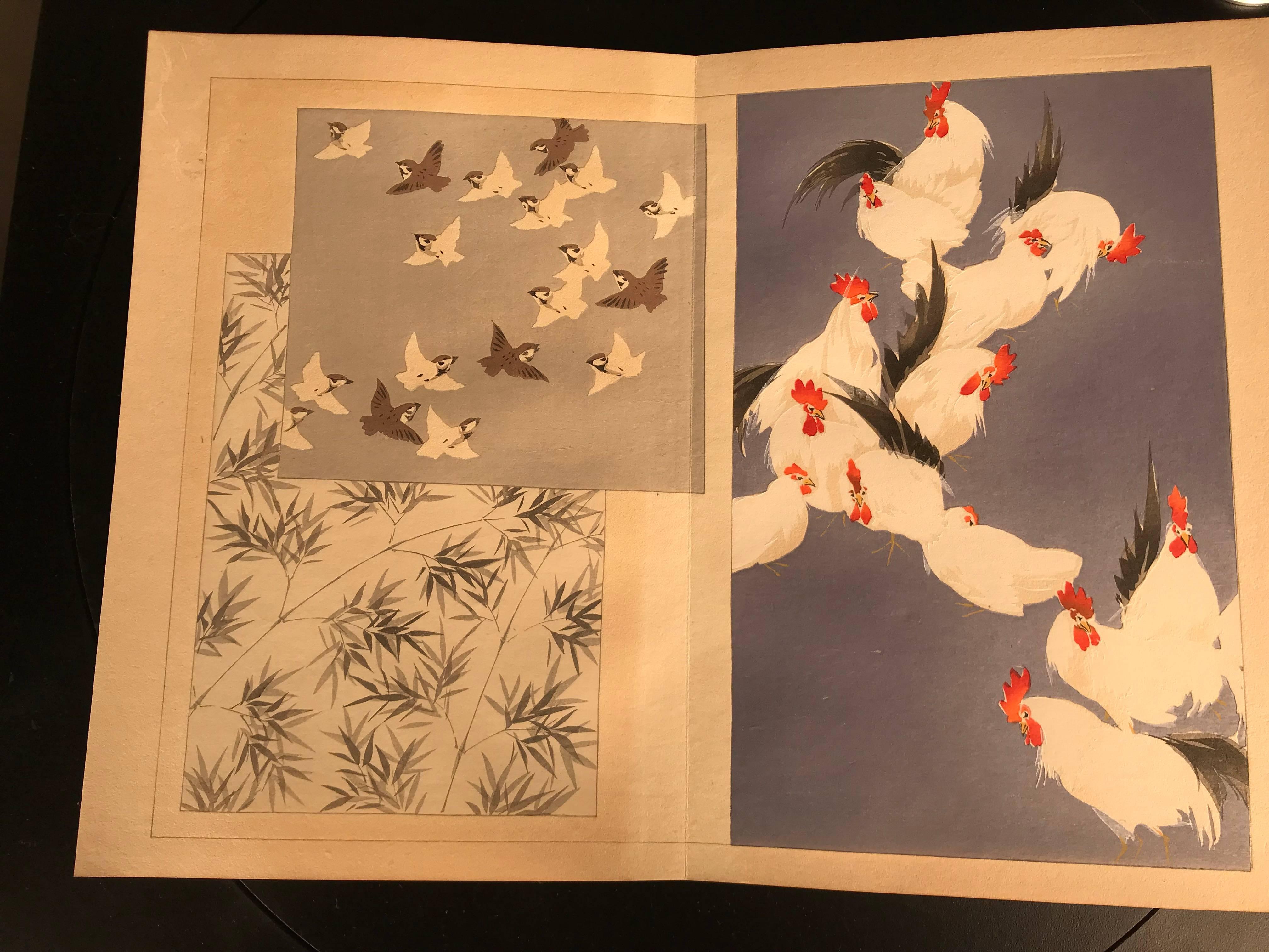 Japanese Japan Brilliant Color Fashion Woodblock Prints Album 40 Frameable Prints, 1933