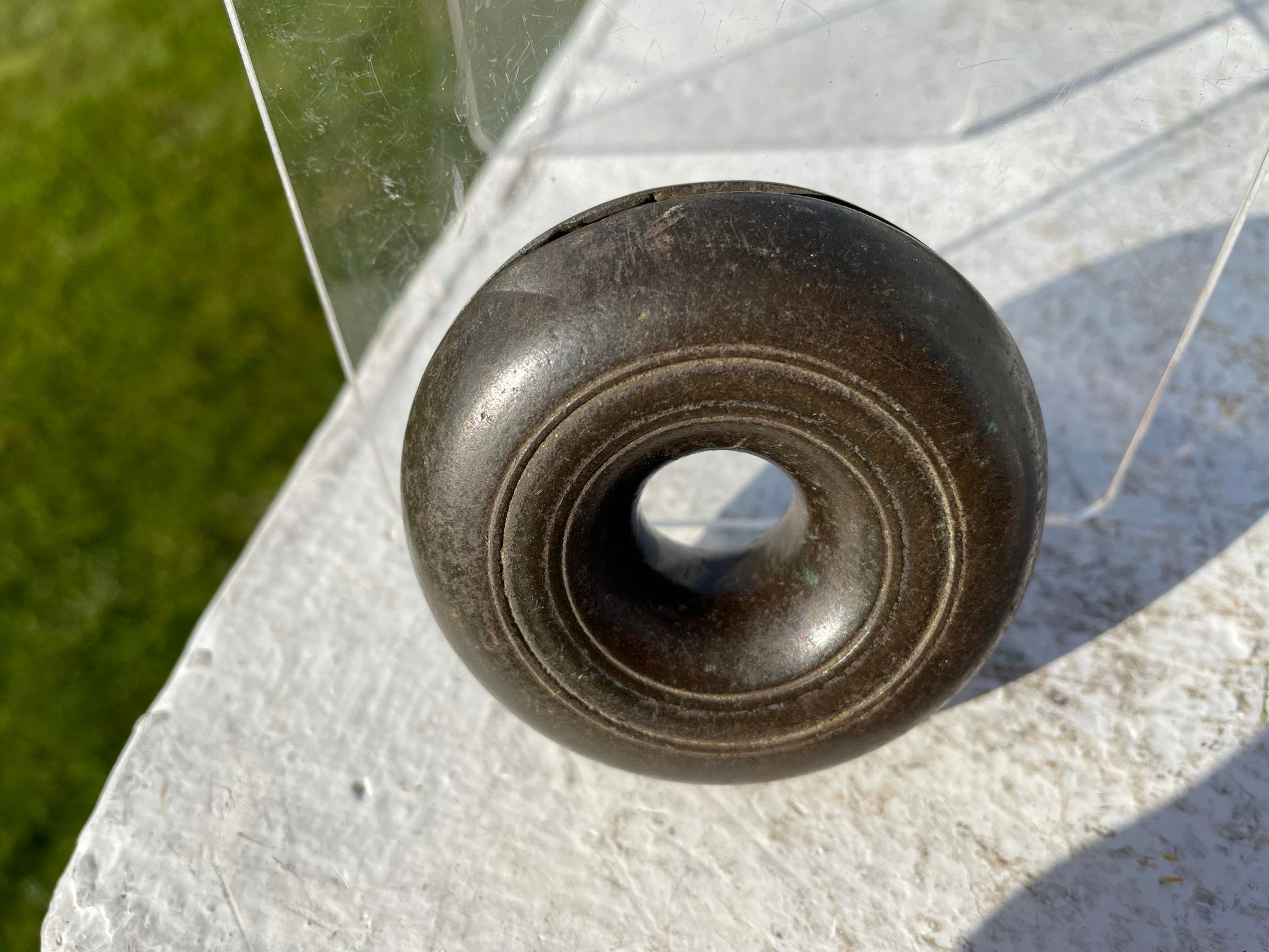 Japan Bronze Samurai 19th Century Horse Bell 1