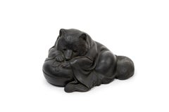 Japan bronze Tanuki Taishô era