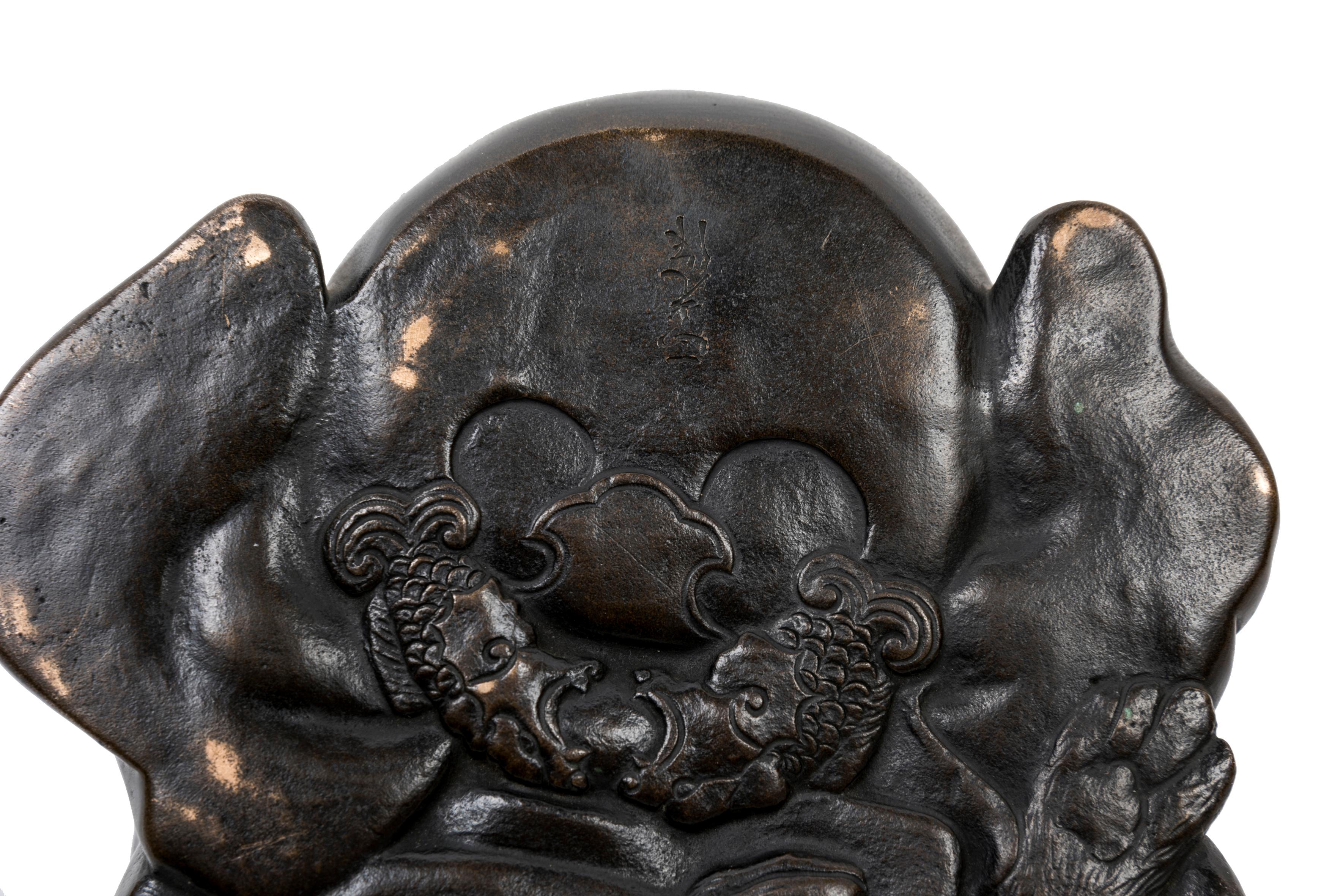 Japan bronze Tanuki Taishô era  In Good Condition In PARIS, FR