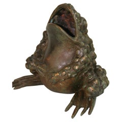 Japan Cast Bronze Frog Toad Kaeru