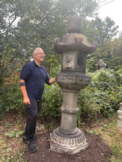 Japan Classic  Antique  12 Signs Zodiac Stone Lantern, 96 Inches