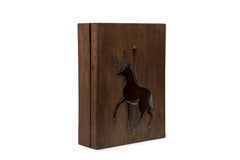 Japan deer ryoshibako box Showa era Kawachi Hisaya