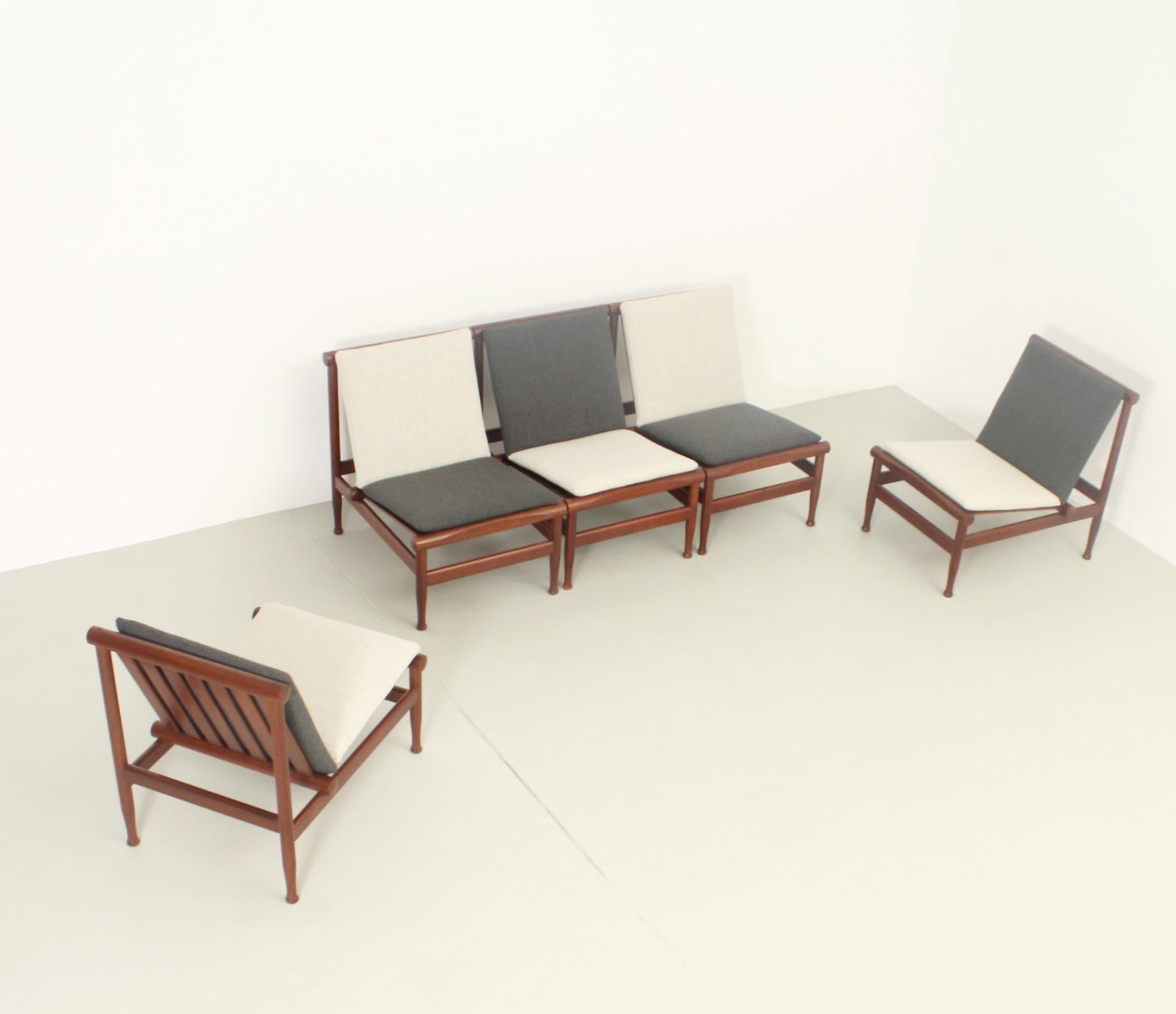 Japan Easy Chairs by Kai Lyngfeldt Larsen for Søborg, Denmark, 1950's For Sale 3