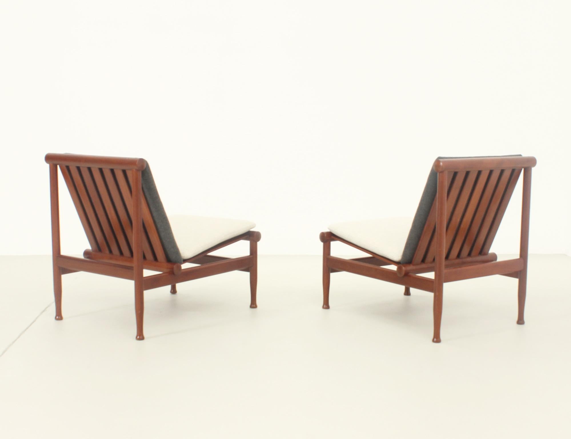 Japan Easy Chairs by Kai Lyngfeldt Larsen for Søborg, Denmark, 1950's For Sale 5