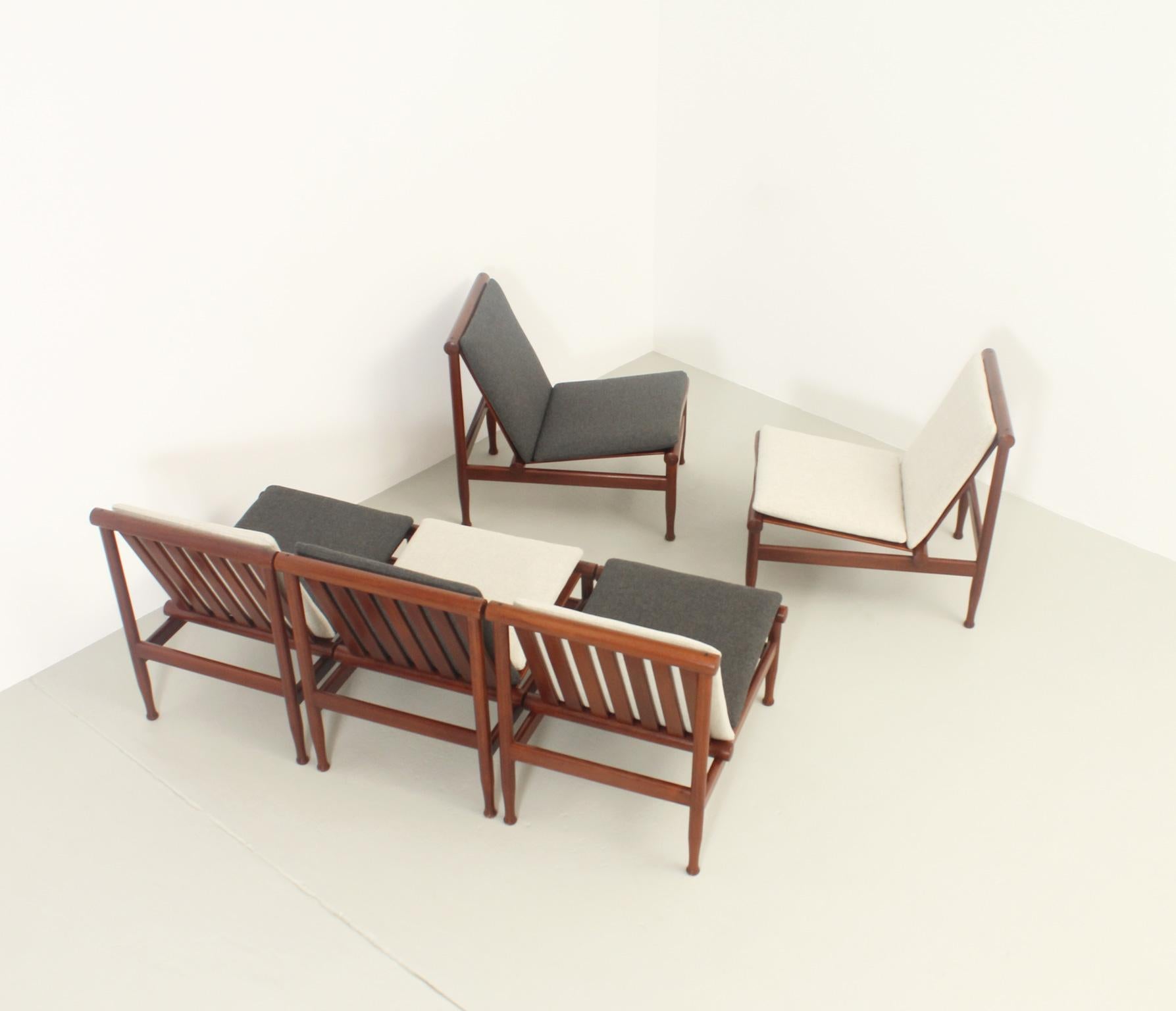 Japan Easy Chairs by Kai Lyngfeldt Larsen for Søborg, Denmark, 1950's For Sale 2