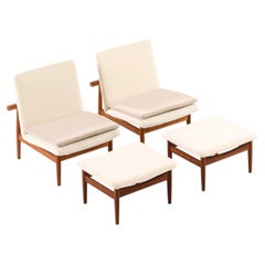 Japan Easy Chairs, Model FD-137, entworfen von Finn Juhl, 1950er Jahre