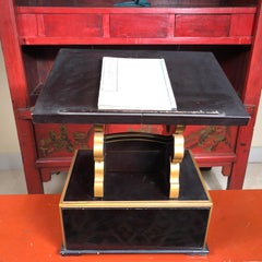 Japan  Antique Lacquer Book Table