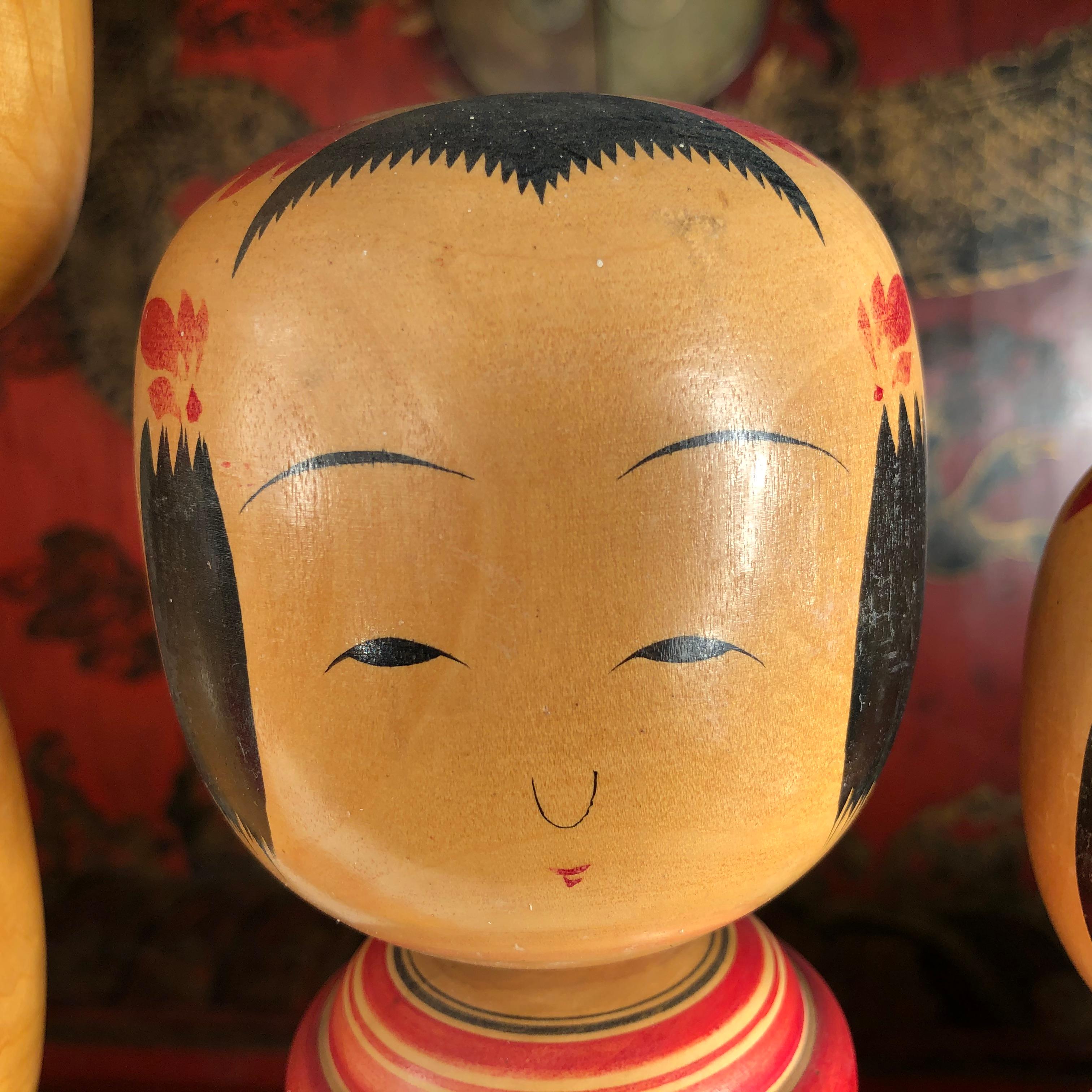 vintage kokeshi dolls value