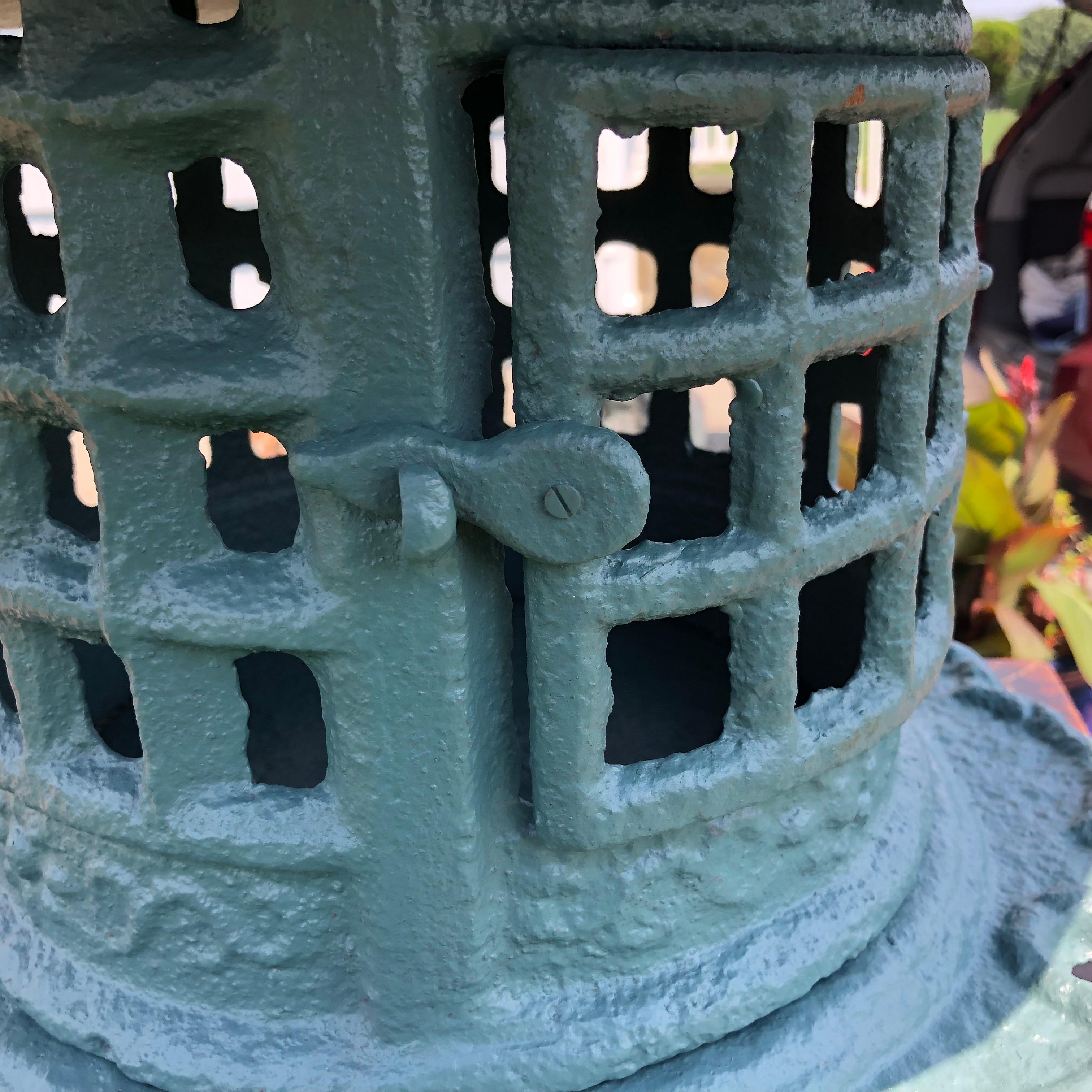 Japan Huge Antique Yukimi Lantern, Signed 2
