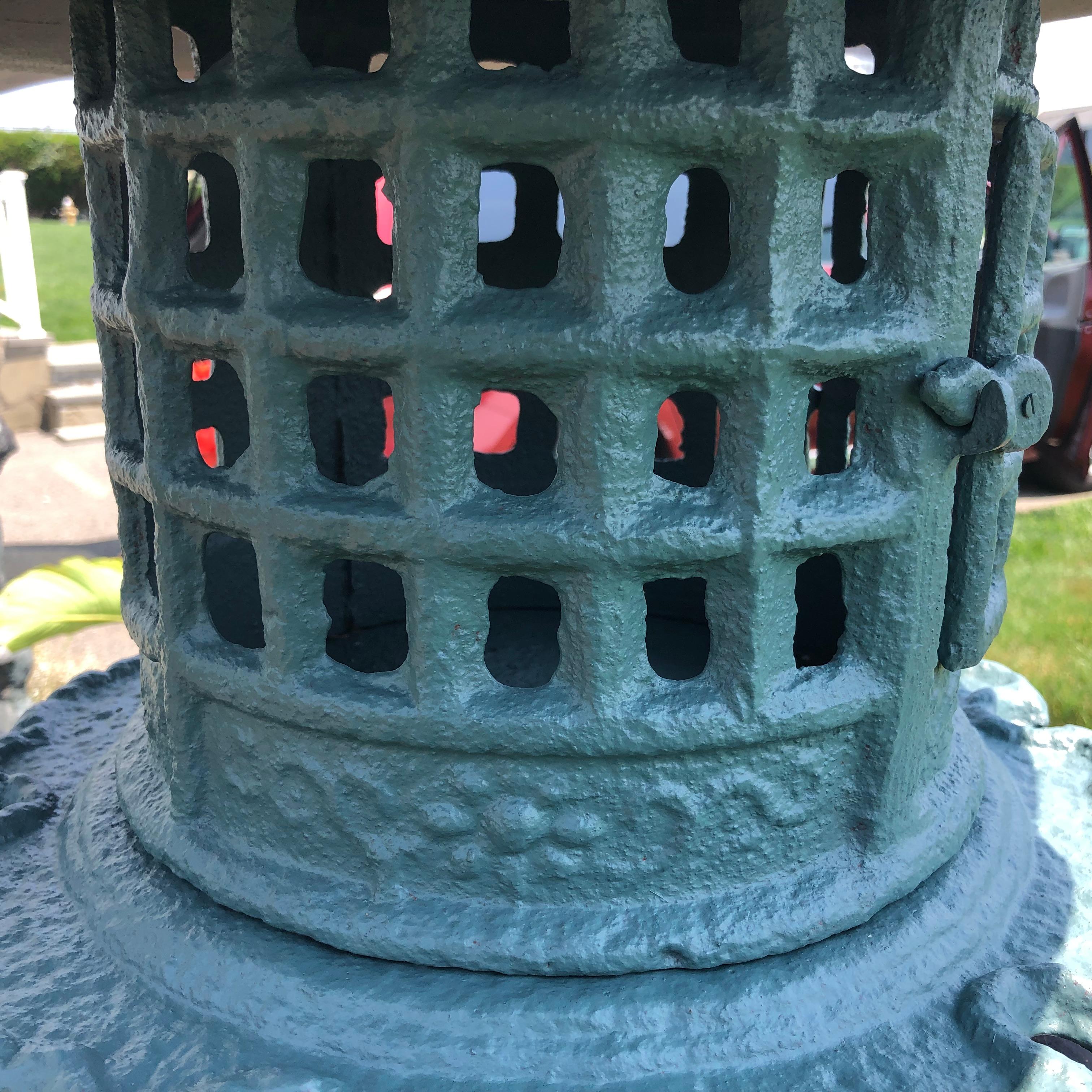 Japan Huge Antique Yukimi Lantern, Signed 1