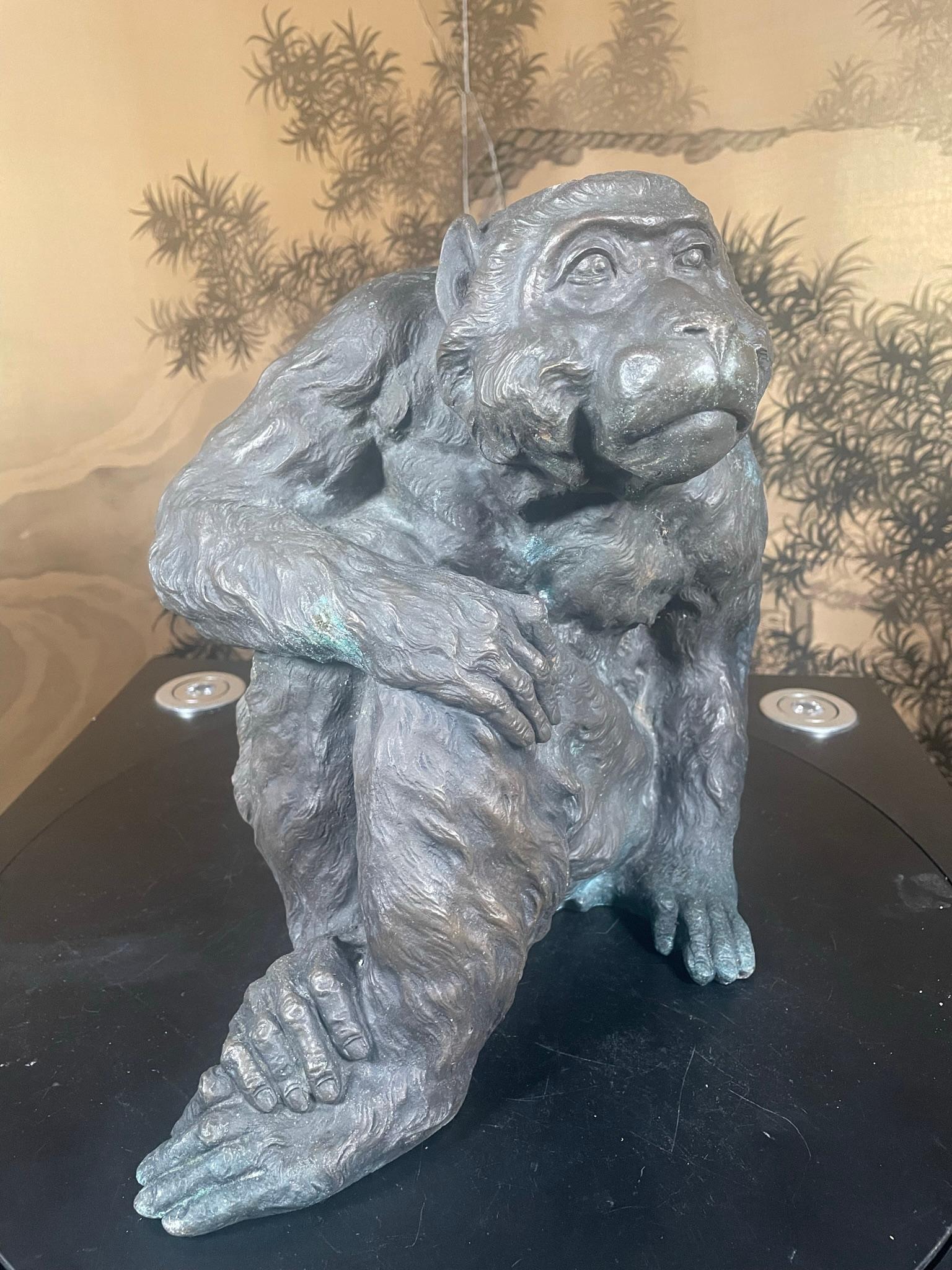 large monkey statue
