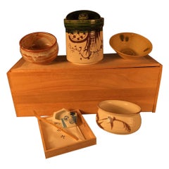 Vintage Japan Fine Old Tea Ceremony Set Complete Signed Mint and Boxed
