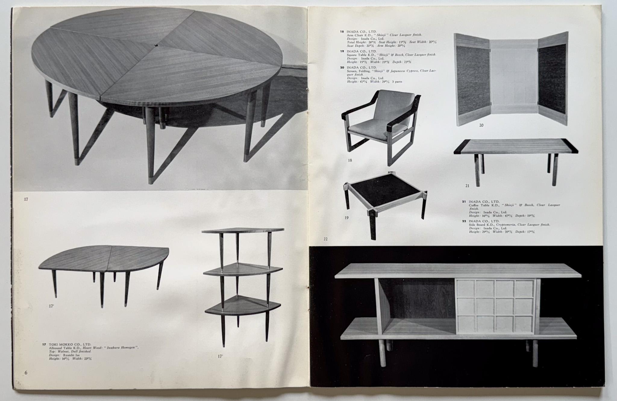 Mid-20th Century Japan Furniture Exhibition '61 For Sale
