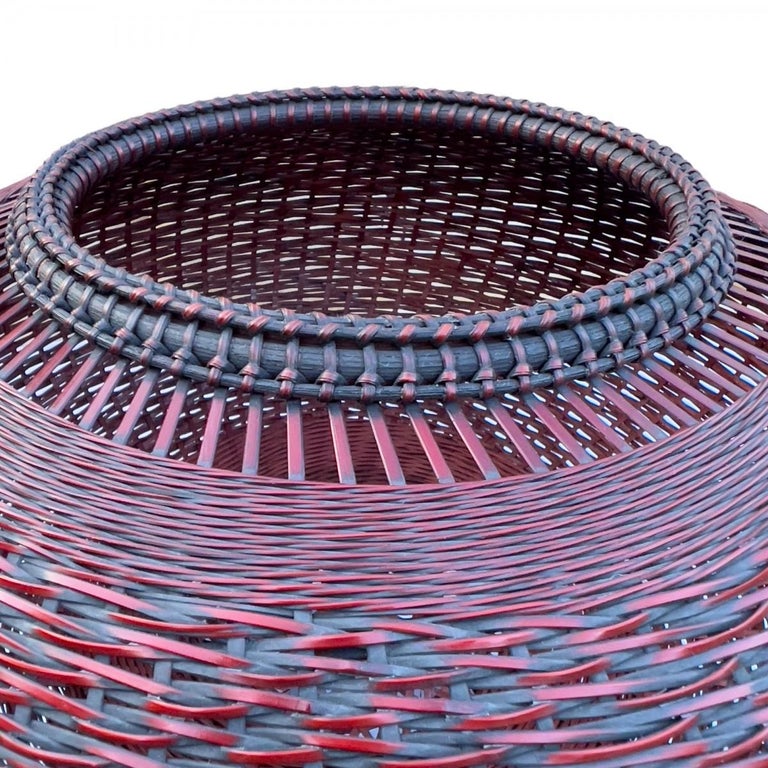 Japan, Hanakago, Flower Basket, Signed Okazaki Chikuhosai II, circa 1970 For Sale at 1stDibs