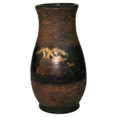 Japan Hand Painted Ceramic Vase, 1960's