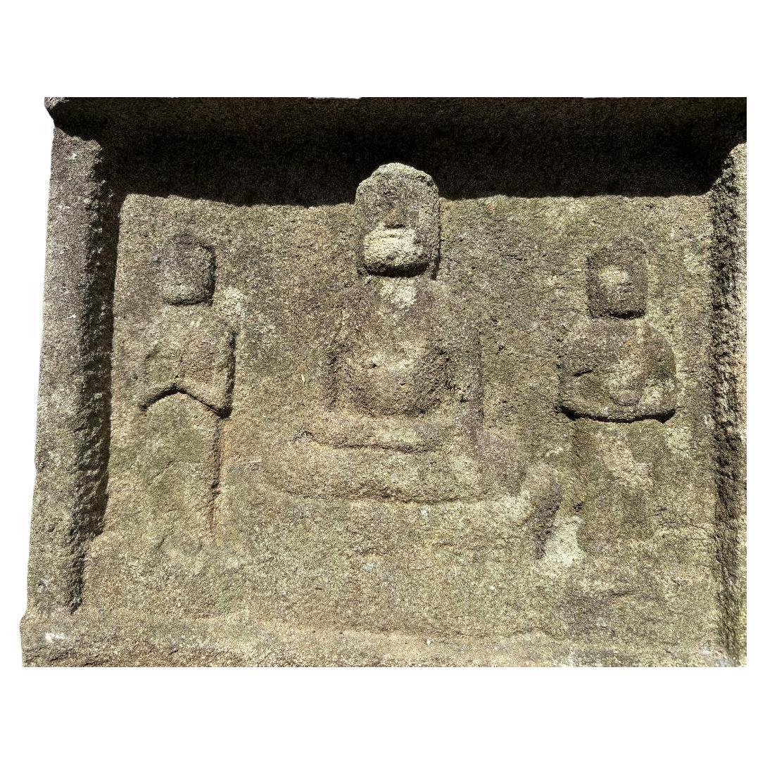 Japanese Japan Important Ancient Stone Temple Sculpture, 1600 AD