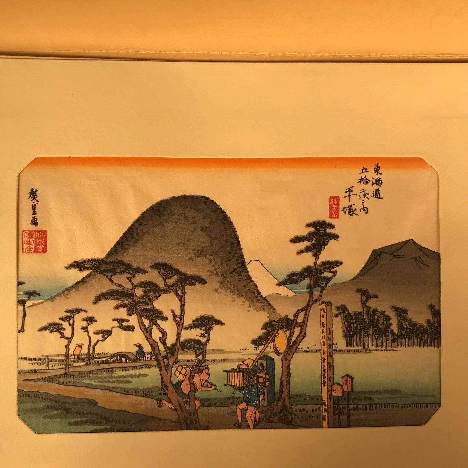 Japan Important Complete Collection 55 Woodblock Prints, 