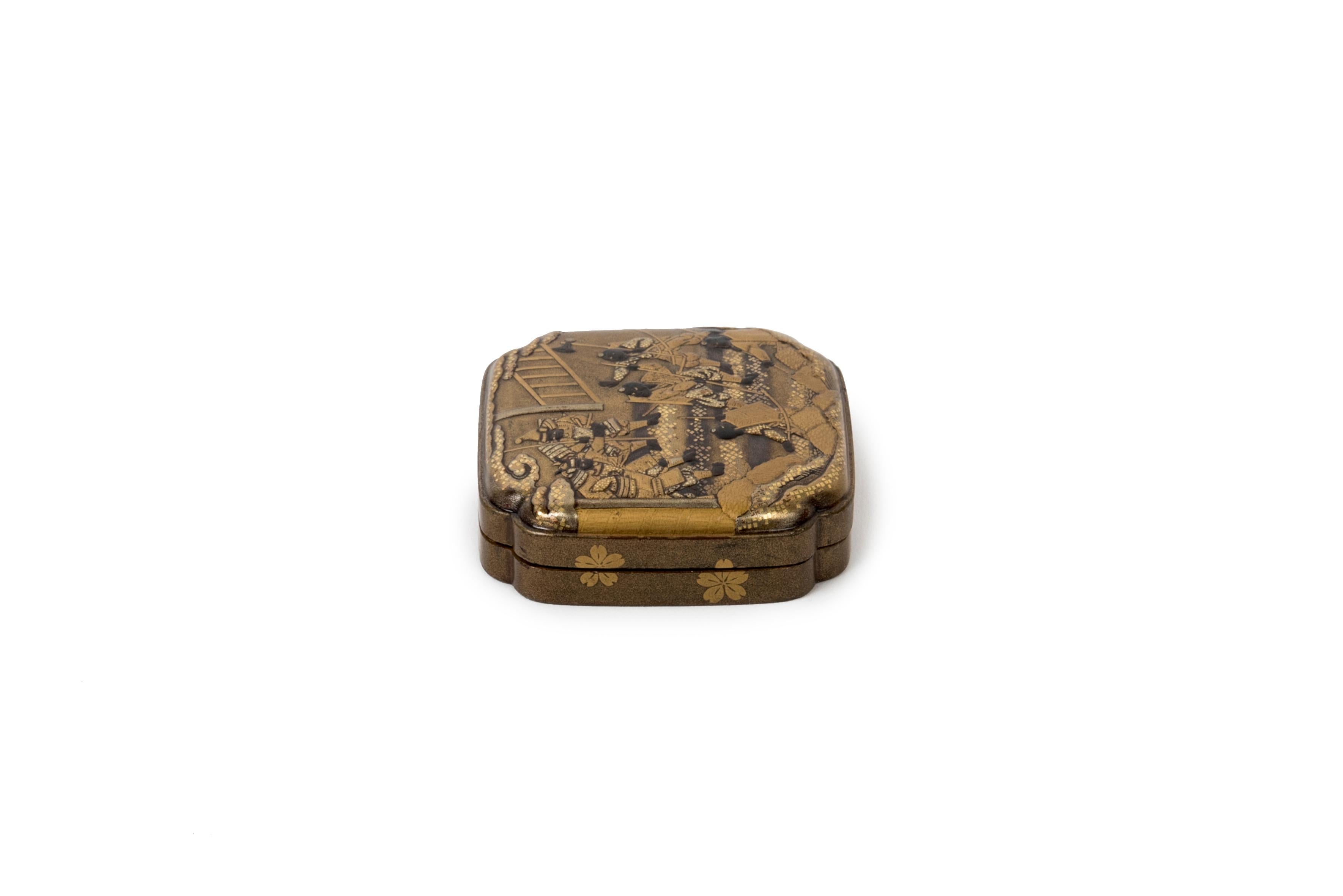 Japan Kobako-Boxlack Samurai aus Japan – Edo (Japonismus) im Angebot
