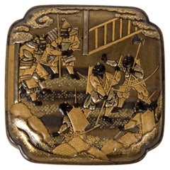 Japan kobako box lacquer samurai - Edo