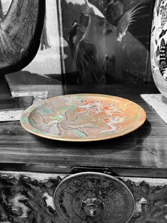 Japan, Kutani Dish with Dragon and Phoenix, Meiji Period