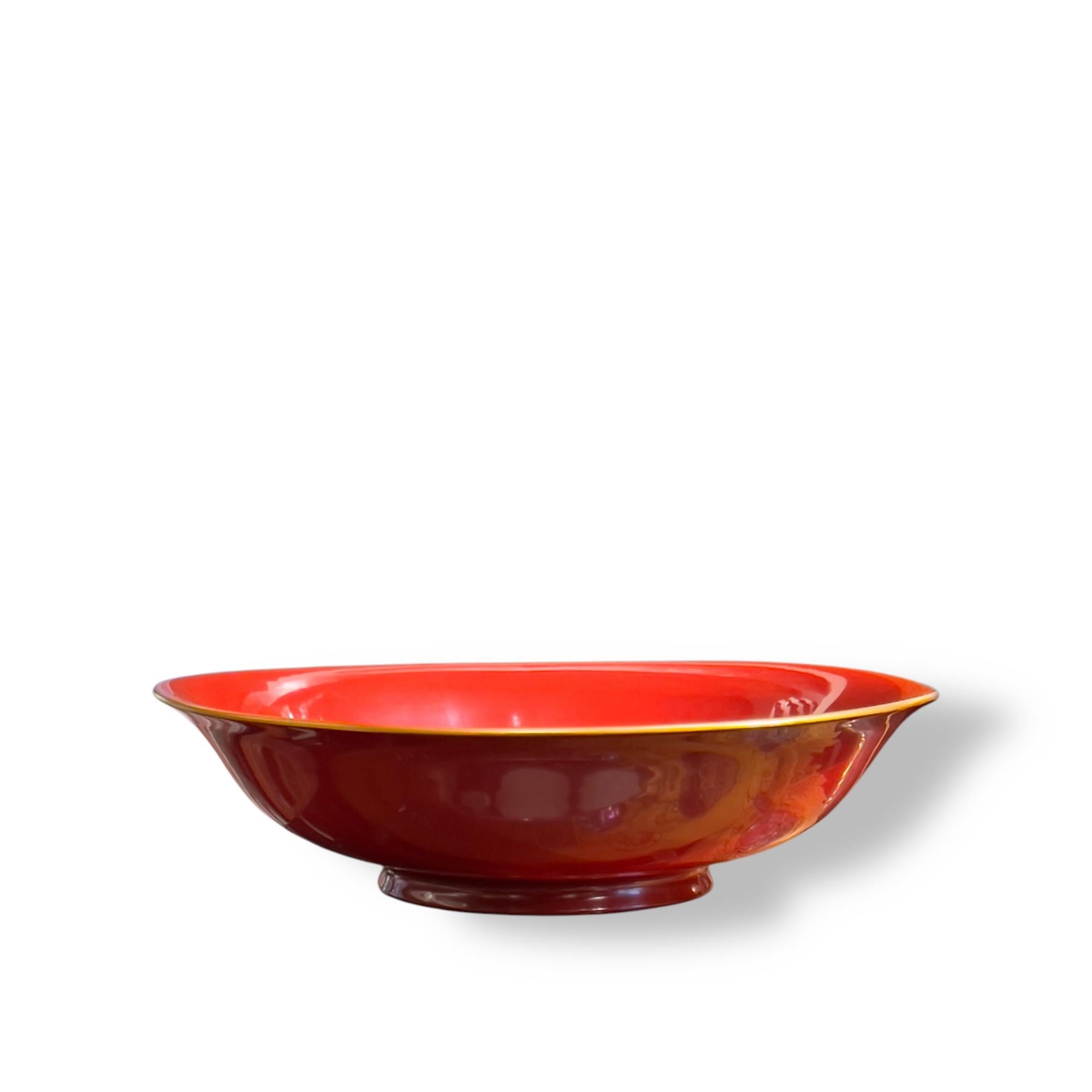 Japón, Plato de laca, El conejo blanco, Kakutaro Yamazaki (1899-1984) Art Decó
