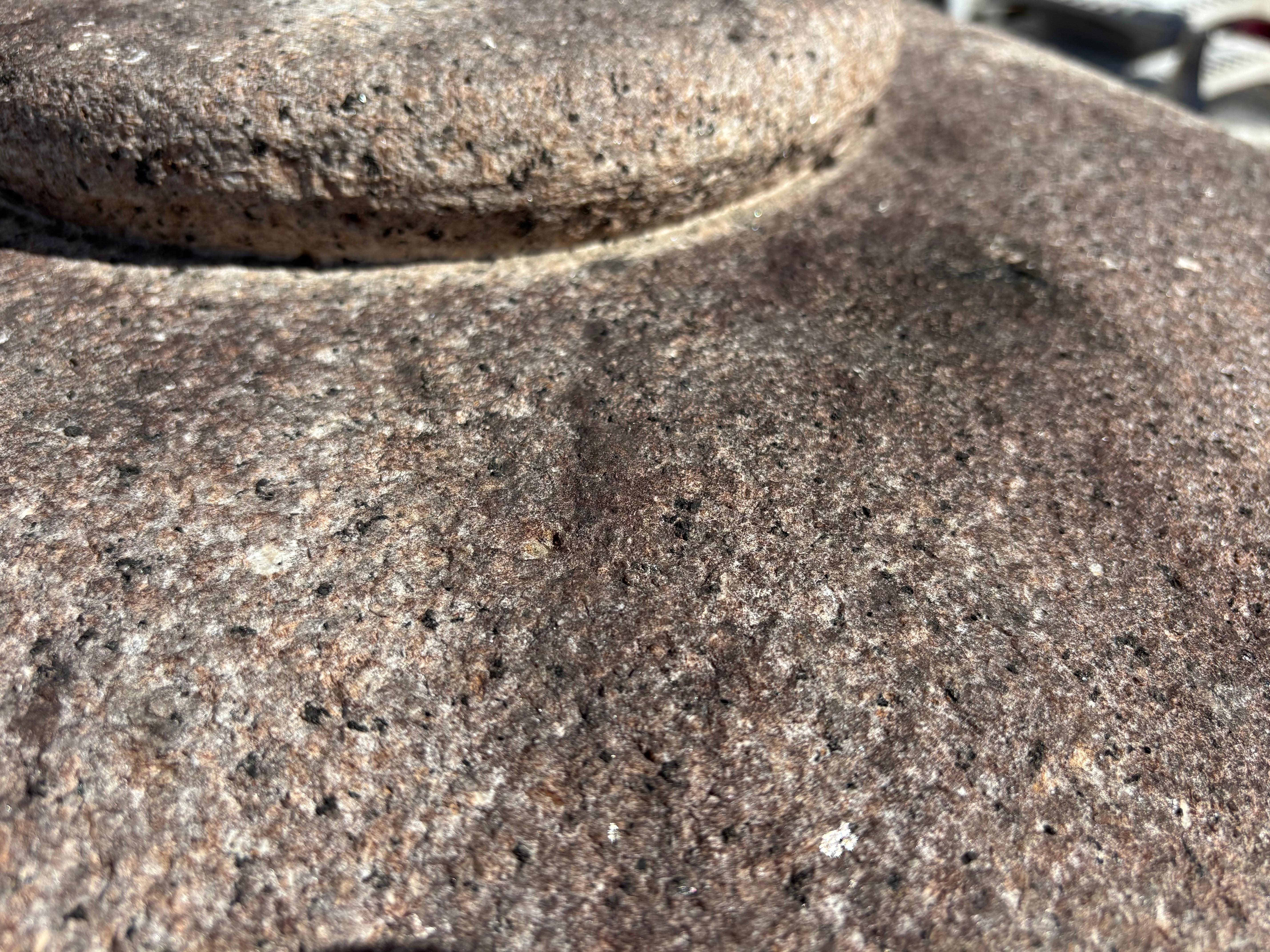 Japan Large Older Stone Classic Yukimi Lantern Beautiful Details, 33 Inches For Sale 1