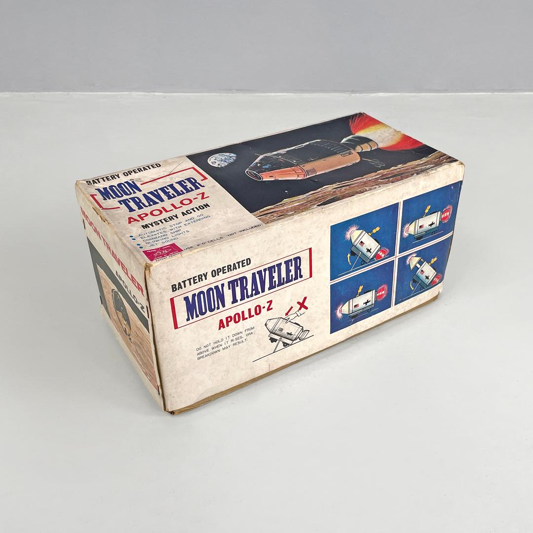 Giappone, metà del secolo scorso, astronave di latta Moon Traveler Apollo-z Nomura Toys, anni '60 3