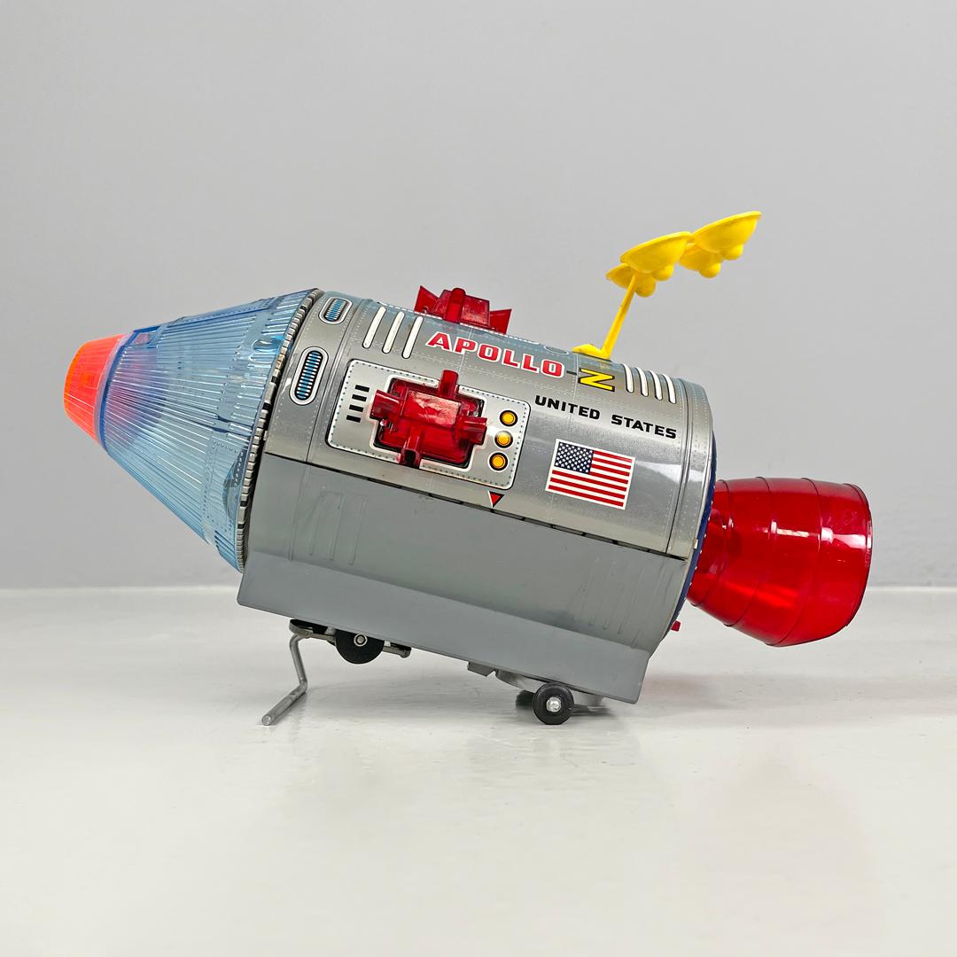 Giapponese Giappone, metà del secolo scorso, astronave di latta Moon Traveler Apollo-z Nomura Toys, anni '60