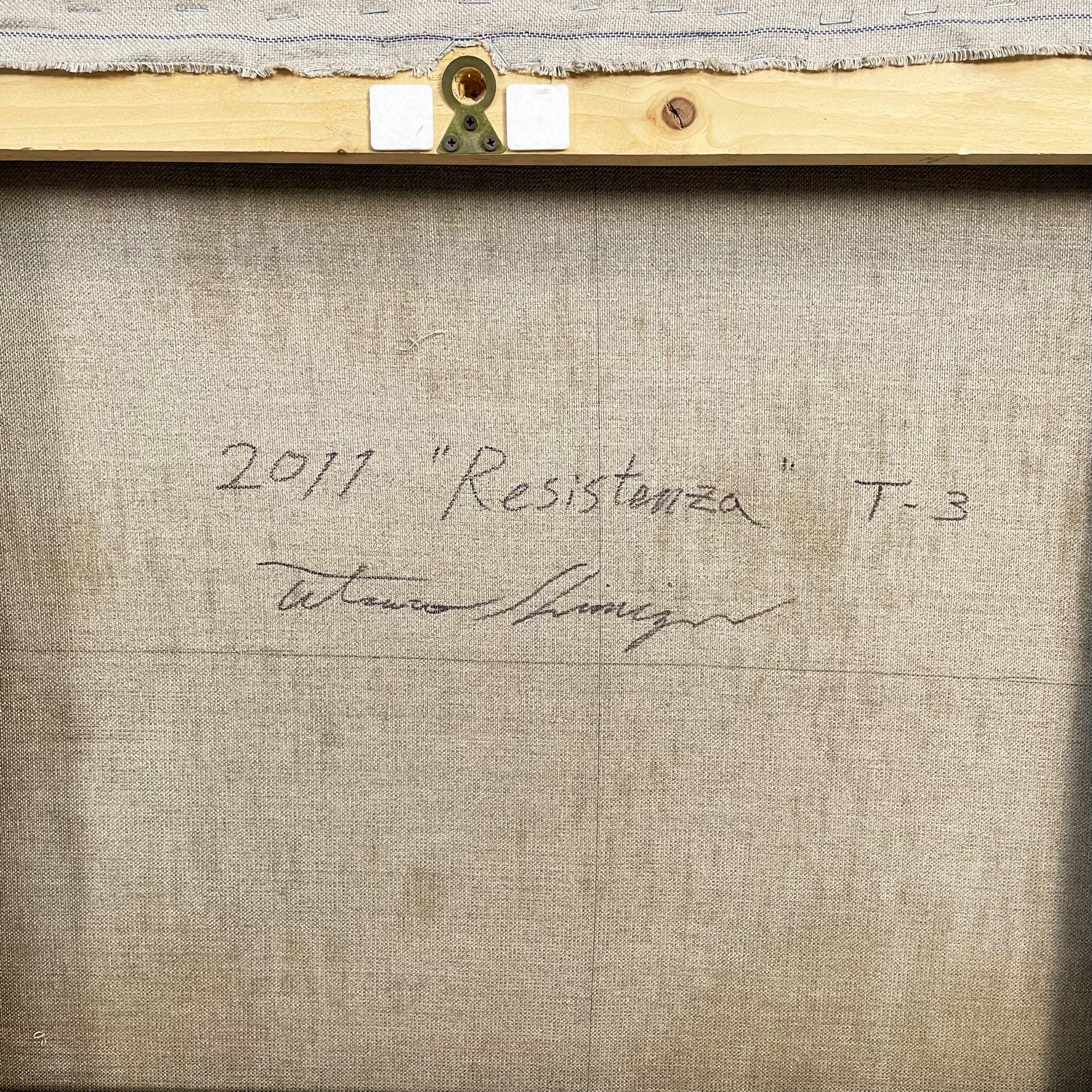 Japan Öl Abstrakte Gemälde T3 Resistance T4 Persistence Tetsuro Shimizu, 2011 im Angebot 1