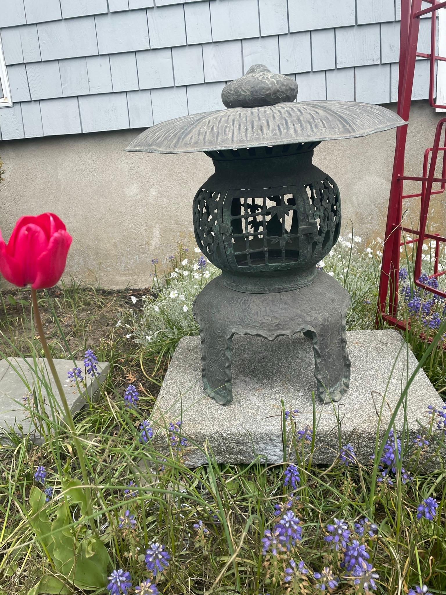 japanese iron lantern